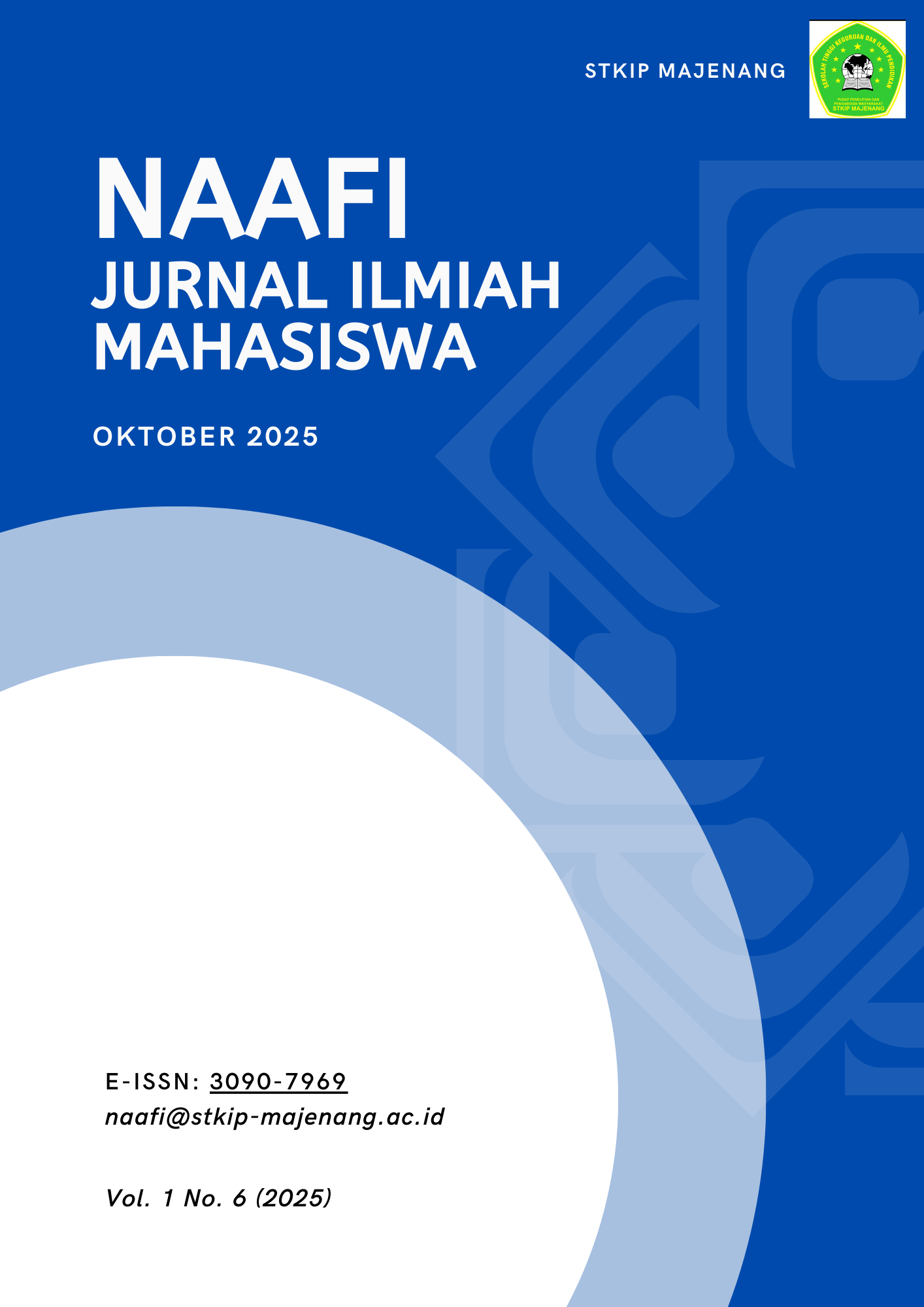 					View Vol. 1 No. 6 (2025): Oktober: JURNAL ILMIAH MAHASISWA (NAAFI)
				